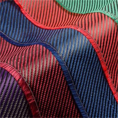 3K Carbon Kevlar Fabric Colored